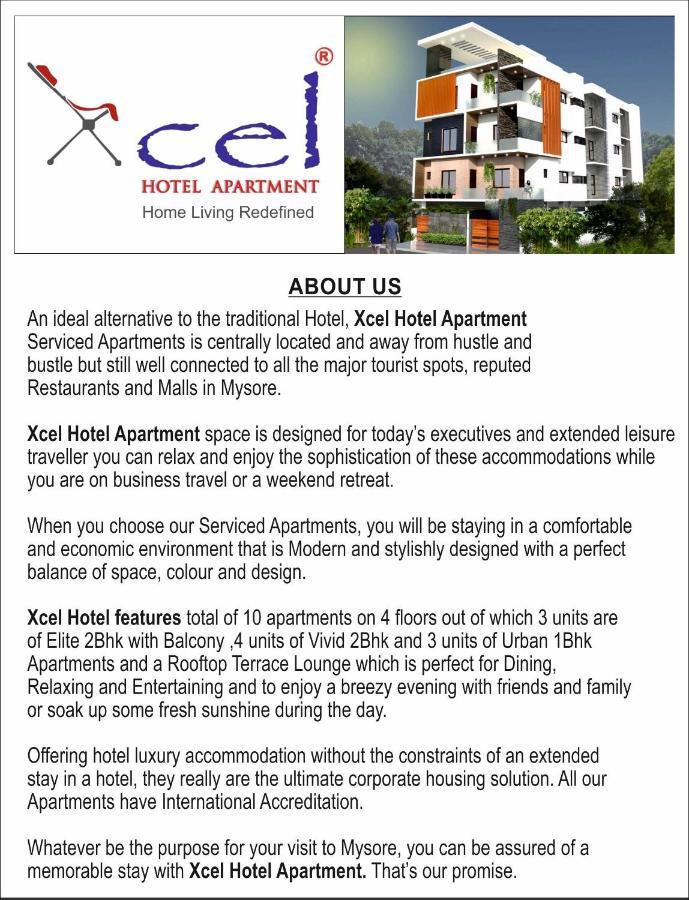 Xcel Luxury Hotel Apartments-Home Living Redefined Mysore Luaran gambar